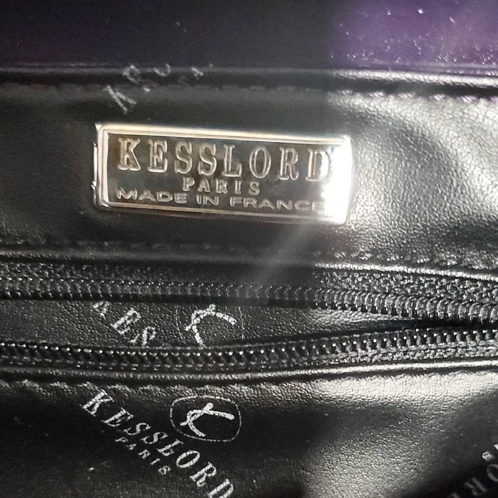 Vintage Kesslord Paris  Elegant Purple  Crescent Shoulder Bag - Picture 13 of 13